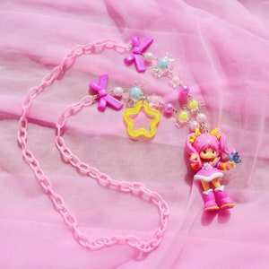 Tickled Pink Dreams - Fairy Kei/Yume Kawaii Rainbow Brite Necklace