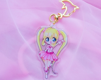 Mermaid Melody Lucia 3" Glitter Acrylic Keychain Charm