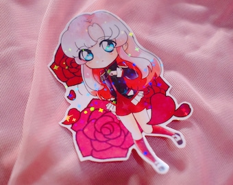 Pegatina holográfica de vinilo de 3,5" de Revolutionary Girl Utena