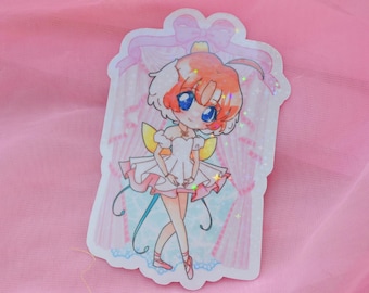 Princess Tutu Duck 3" Holographic Vinyl Sticker