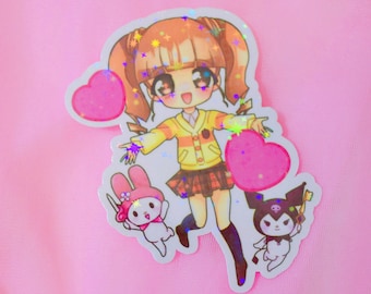 Onegai Mai Melody 3" Holographic Vinyl Sticker