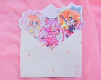 Paquete de pegatinas misteriosas de grado B para fans de Magical Girl