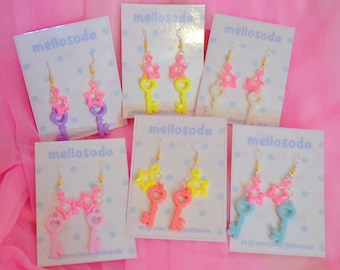 Fancy Star Guardian - Fairy Kei/Yume Kawaii Retro Earrings