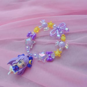 Star Twinkle Precure Cure Selene Kandi Bracelet/Keychain