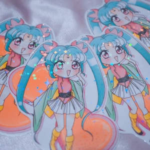 Adesivo de vinil holográfico Pretty Sammy Sasami 3,5"