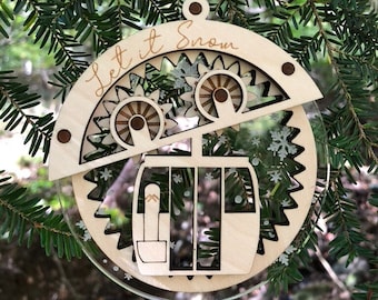 Snowboard Ornament  / Christmas Snowboard Ornament  / Gifts for Snowboarder / Holiday Decor