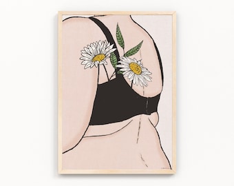 Every Body is Beautiful | Curvy Female Body Print | Body Positivity Artwork | Digital Art Print