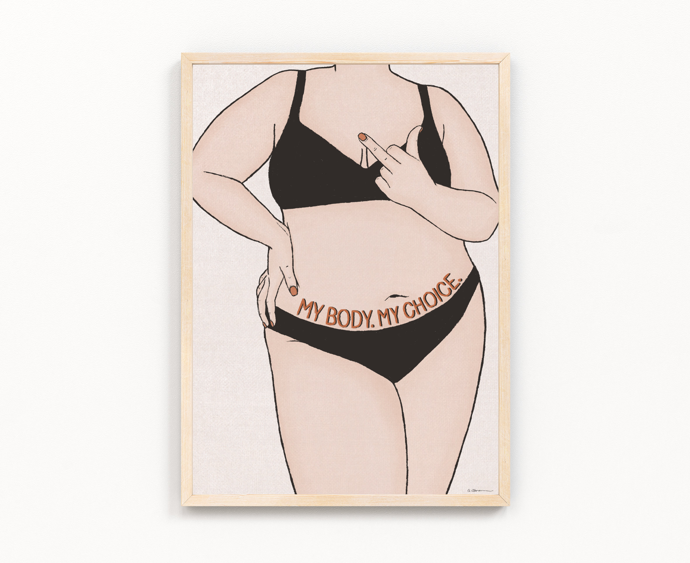 My Body My Choice | Pro-choice | Digital Art Print