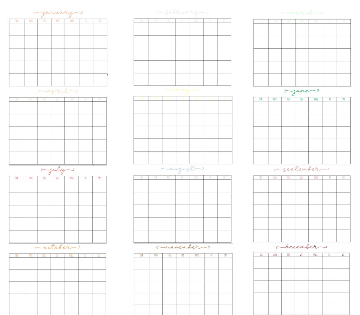 Printable Editable Perpetual Calendar | Perpetual Calendar | Editable ...