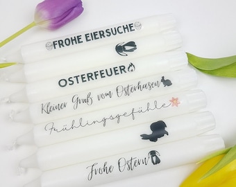 Kerze Ostern, mit Spruch, Geschenk Ostern, Deko Frühling, Deko Ostern, Geschenk Osterhase, Frühlingsdeko, Kerze Ostern