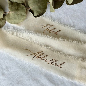 Personalized chiffon ring band