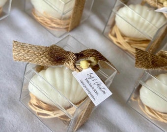 Personalized shell candles