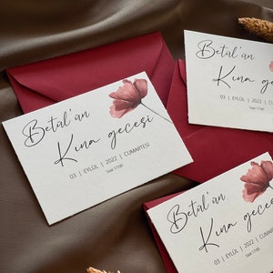 Henna invitation cards / Kına davetiyesi