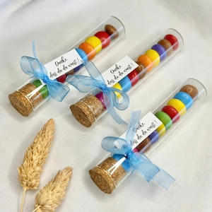 Smarties in a test tube as a gift
