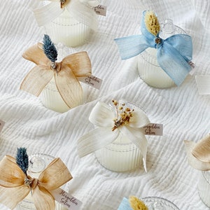 Kerzen als Gastgeschenk für Hochzeiten, Verlobungen, Kindergeburtstage, Taufen, Genderpartys, Babyshower