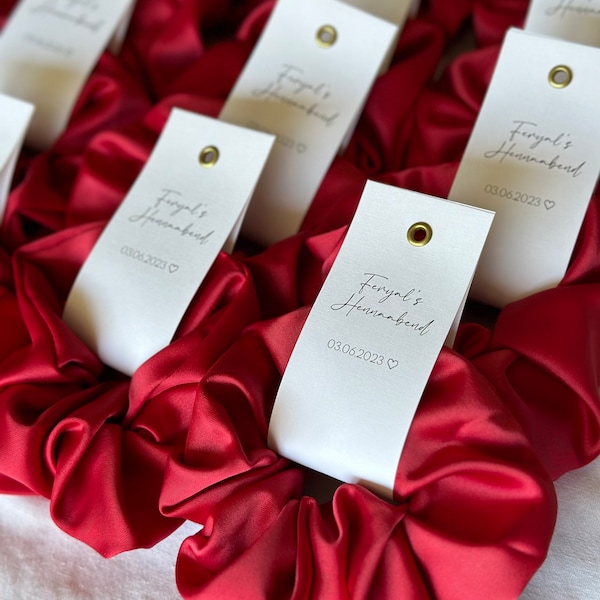 Scrunchies as a guest gift | Bridesmaid Gift | Henna gift | Bachelorette Gift | Bridesmaid Proposal | JGA gift