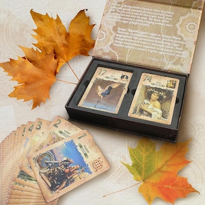 Lace of Destiny Oracle Deck, op Lenormand geïnspireerde waarzeggerij (pdf-gids)