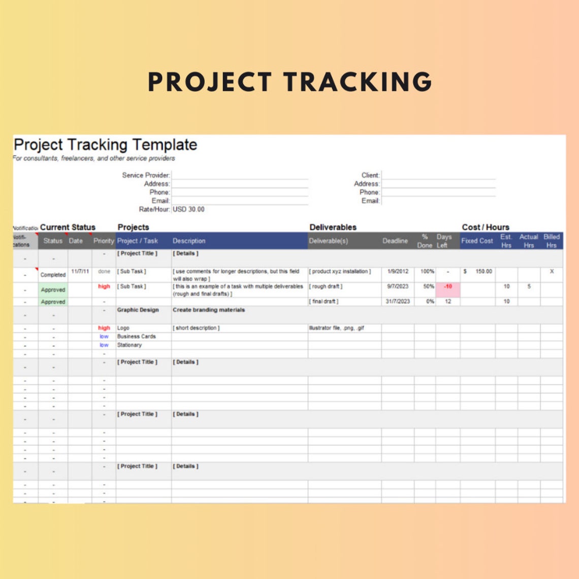 Excel Template 39 Set Project Management Excel Template : Gantt Chart