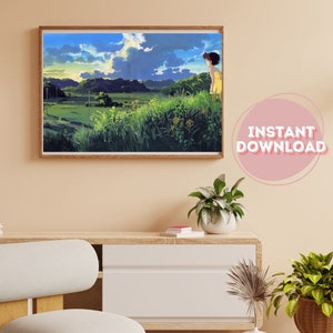 Set of 5 studio ghibli poster Studio Ghibli Decor, Howls Moving Castle Poster, Studio Ghibli Poster, Ghibli Anime Poster, Digital Download