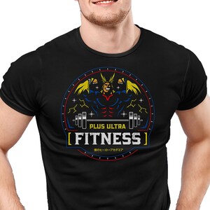 All might gym shirt top
