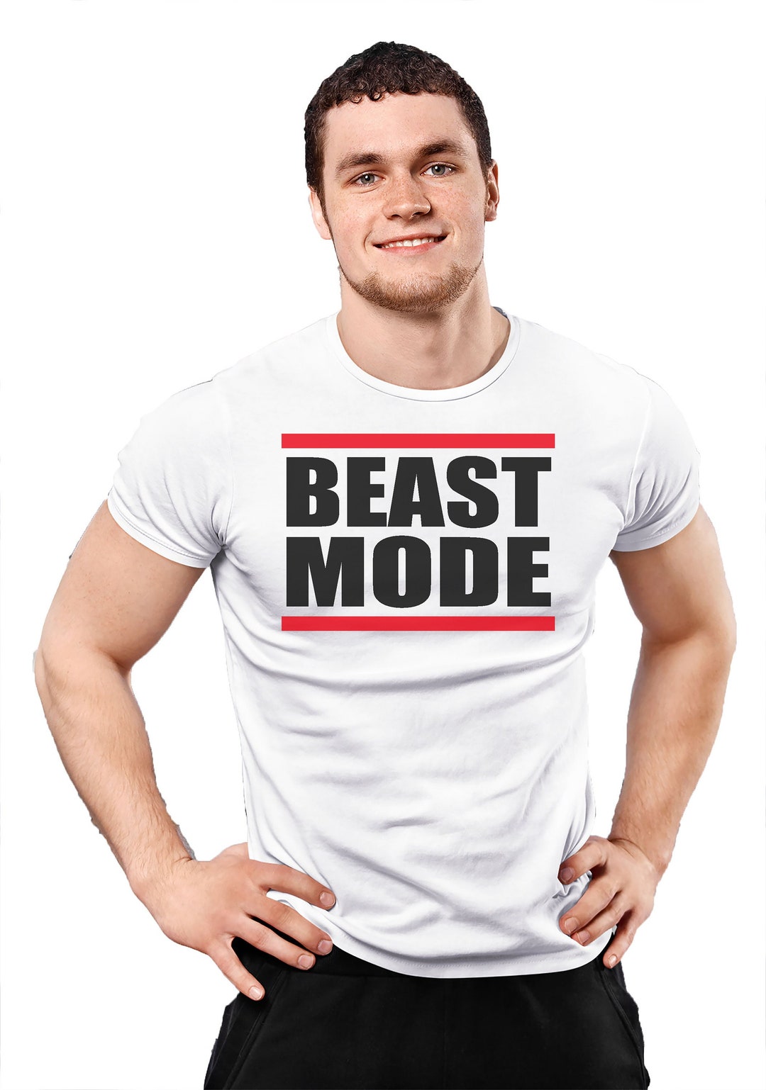 Beast Mode Gym Tshirt Men's Fitness Tee Shirt Gamers Etsy UK