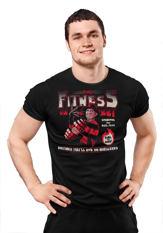 Freddy s Fitness Gym T shirt Men s Fitness Tee Shirt Gamers Gym