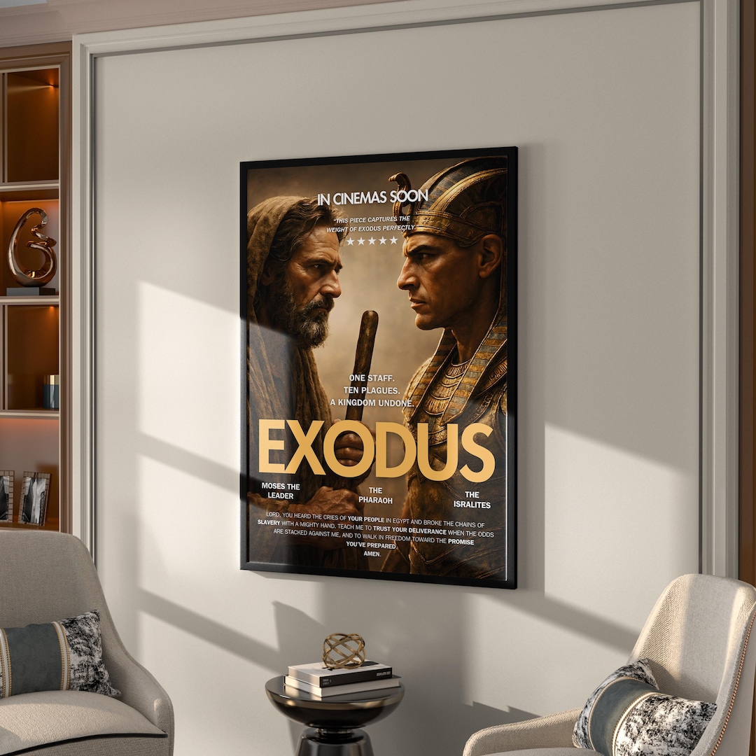 The Ten Plagues of Egypt Poster | Christian Wall Art | Cinematic ...