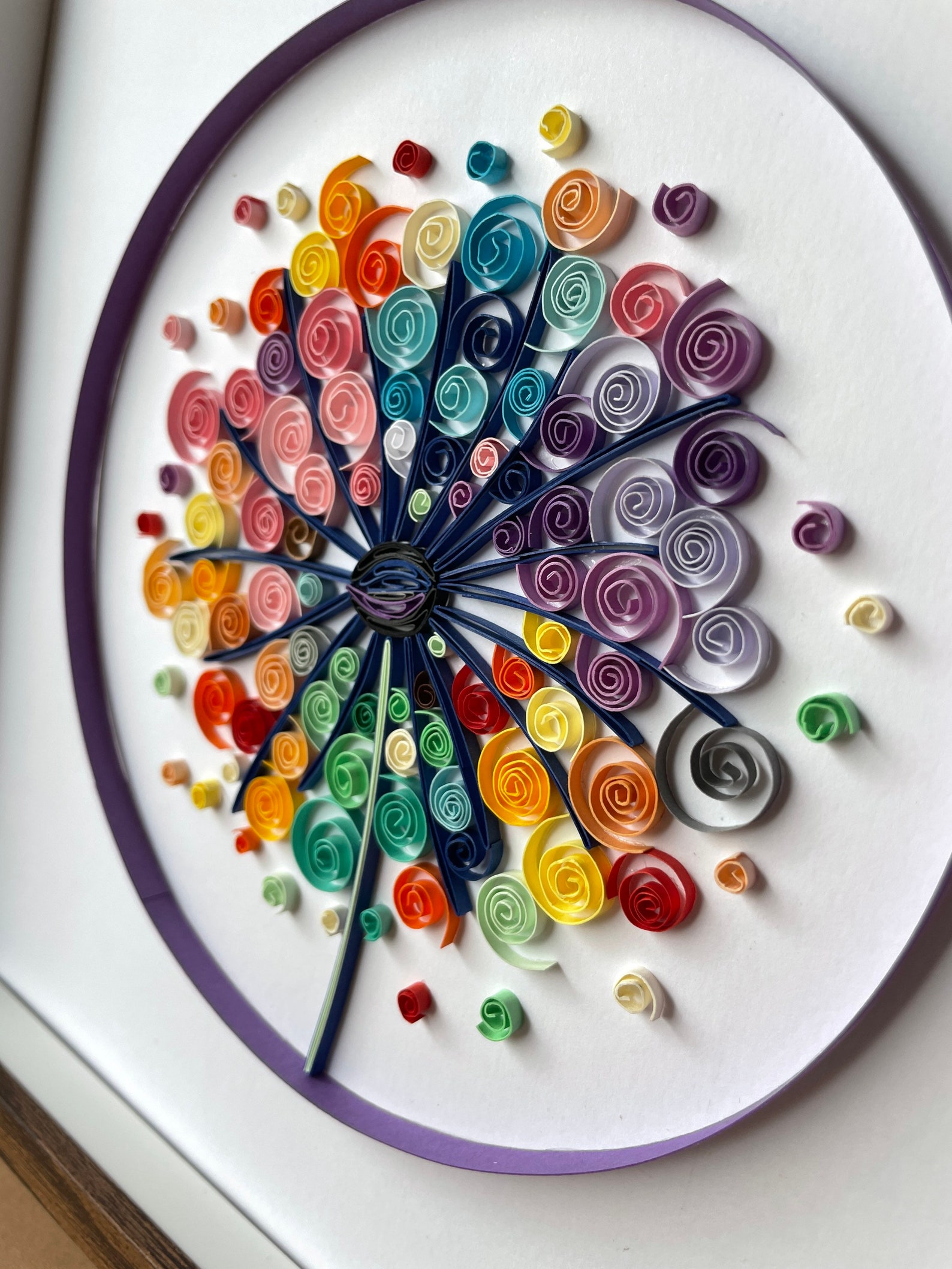 Quilling Dandelion Paper Flowers Wall Art Handmade Etsy