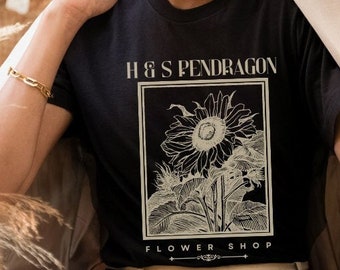 H&S Pendragon Flower Shop T-shirt | Howl and Sophie Tee | Miyazaki shirt | Anime shirt | Anime gift