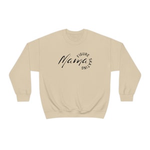 Figure Skating Sweatshirt | Figure Skating Mama | ice skating sweatshirt | mother's day gifts | ice skating gifts | figure skater apparel Sand