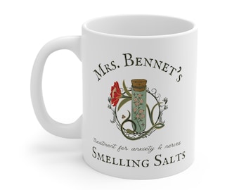 Pride and Prejudice Mug | Jane Austen Mug | Bookish Mug | Mrs. Bennet Mug | Reading Mug | Jane Austen Gifts