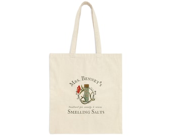 Mrs. Bennet Canvas Tote Bag | Pride & Prejudice Tote | Jane Austen Tote Bag | Bookish Tote | Book lover gift | Pride and Prejudice tote bag