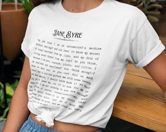 Jane Eyre Shirt | Jane Eyre Tee | literature shirt | bookish t-shirt | classic lit shirt | book lover gifts | Charlotte Bronte Shirt