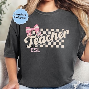 ESL teacher shirt esl teacher gift multilingual teacher shirt teacher appreciation second language teacher shirt gift for english teacher