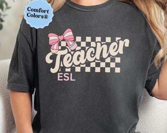 ESL teacher shirt esl teacher gift multilingual teacher shirt teacher appreciation second language teacher shirt gift for english teacher