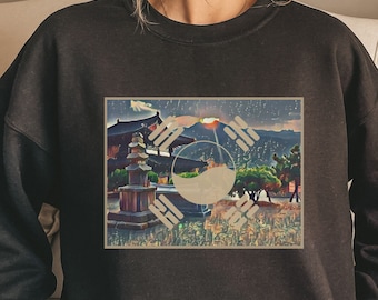 Korean Flag Sweatshirt | Korean Sweatshirt | South Korea Flag Crewneck | South Korea gift | South Korea Shirt