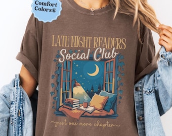 Comfort Colors® Bookworm shirt reader t-shirt gift for book lover romance reader bookish shirt bookish social club tee gift for booktrovert