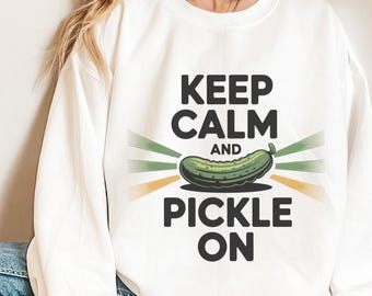 Pickle Appreciation Sweatshirt, Unisex Crewneck Jumper, Funny Pickle Lover Gift, Pickle Fan Club Pullover, Pickle Sweatshirt, Pickle