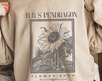 H&S Pendragon Flower Shop Crewneck Sweatshirt | Miyazaki sweatshirt | Anime Inspired | Howls Castle