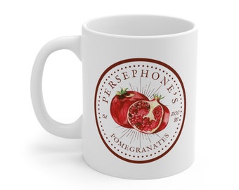 Persephone's Pomegranates Mug | Pomegranate Mug | Greek Mythology Mug | Goddess mug | greek gods mug | greek goddesses