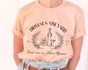 Dionysus Vineyard Shirt | mythology shirt | Greek mythology | wine t-shirt | literature shirt | wine shirt | poet shirt