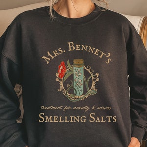 Mrs. Bennet Sweatshirt, Pride and Prejudice Sweatshirt, Jane Austen Gift, Book Lover Sweatshirt, Bookish Crewneck, Pride and Prejudice Shirt
