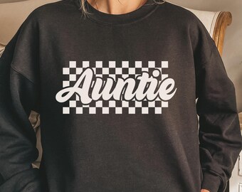 Auntie sweatshirt auntie crewneck new aunt gift cute auntie shirt gift for aunt pregnancy reveal auntie crewneck aunt pregnancy announcement