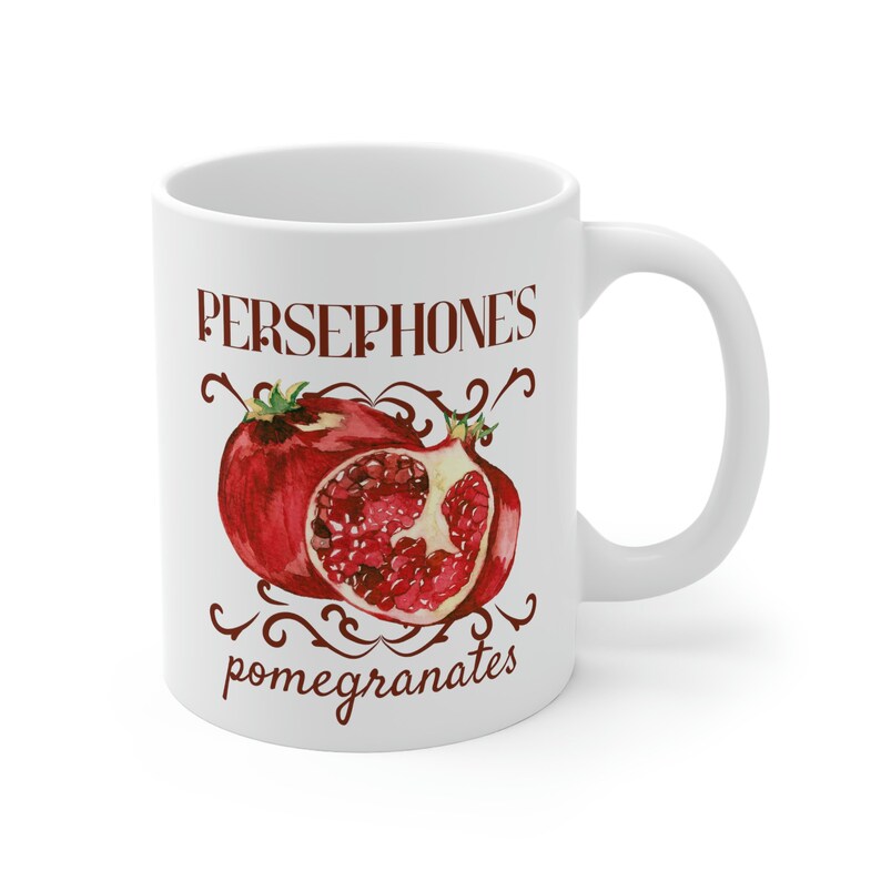 Persephone's Pomegranates Mug Goddess Mug Queen of the Underworld