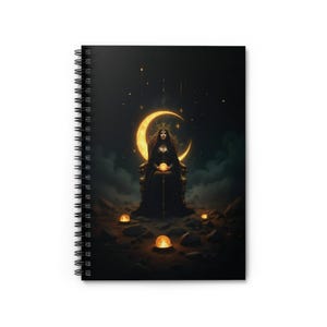 Occult Queen Spiral Notebook - Ruled Line, Esoteric Journal, Mystical Writing Pad, Mysticism Diary, Gothic Stationery