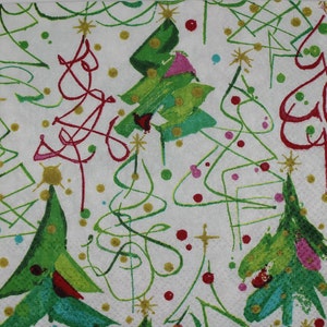 Decoupage Cocktail Napkins / Pop Christmas