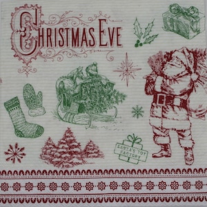 Decoupage Cocktail Napkins / It&#39;s ChristmasTime