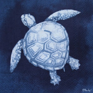 Decoupage Lunch Napkins / Sea Turtle