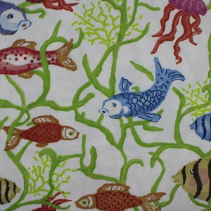 Decoupage Lunch Napkins / Tropical Reef