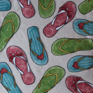 Decoupage Lunch Napkins / Fit Flops
